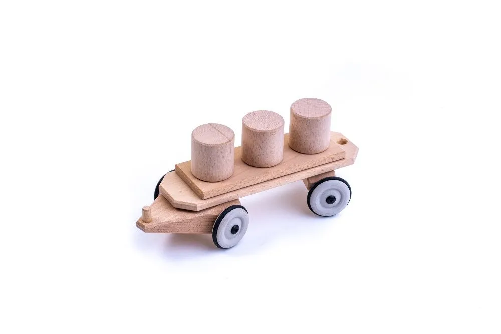 Holz Tonnenwaggon | Holz Zug | Dragon Toys_180176_