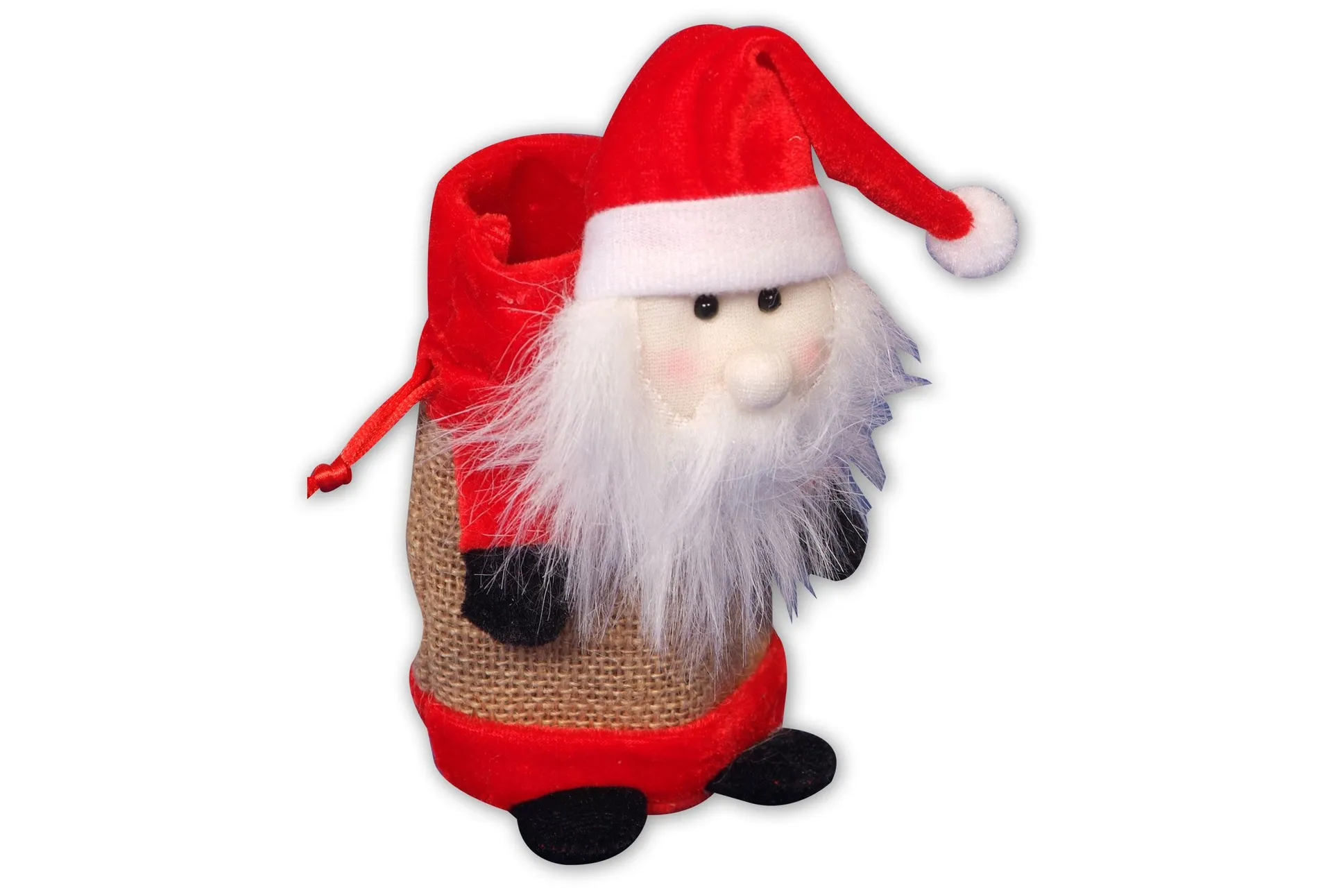 Weihnachtsbeutel | Jute Santa Claus | Dragon Toys