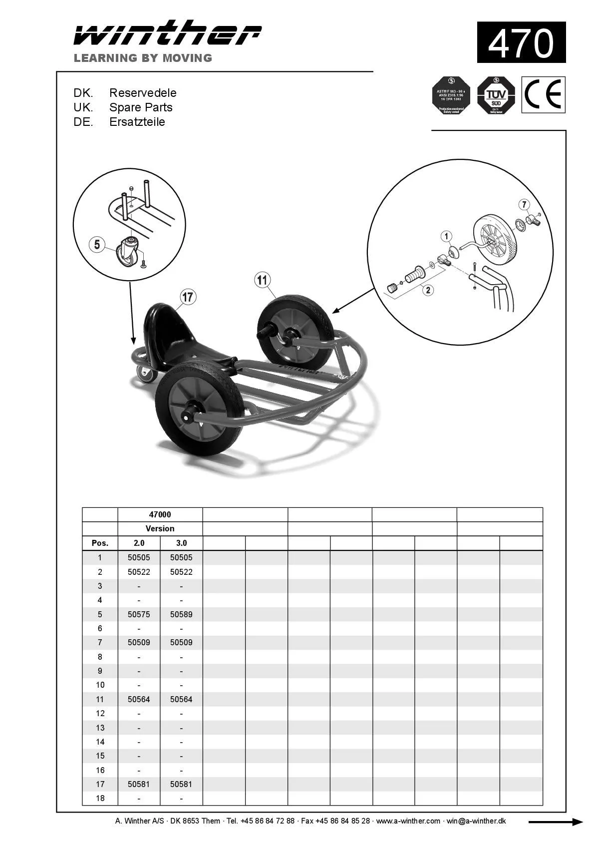 Winther Swingcart groß | Winther