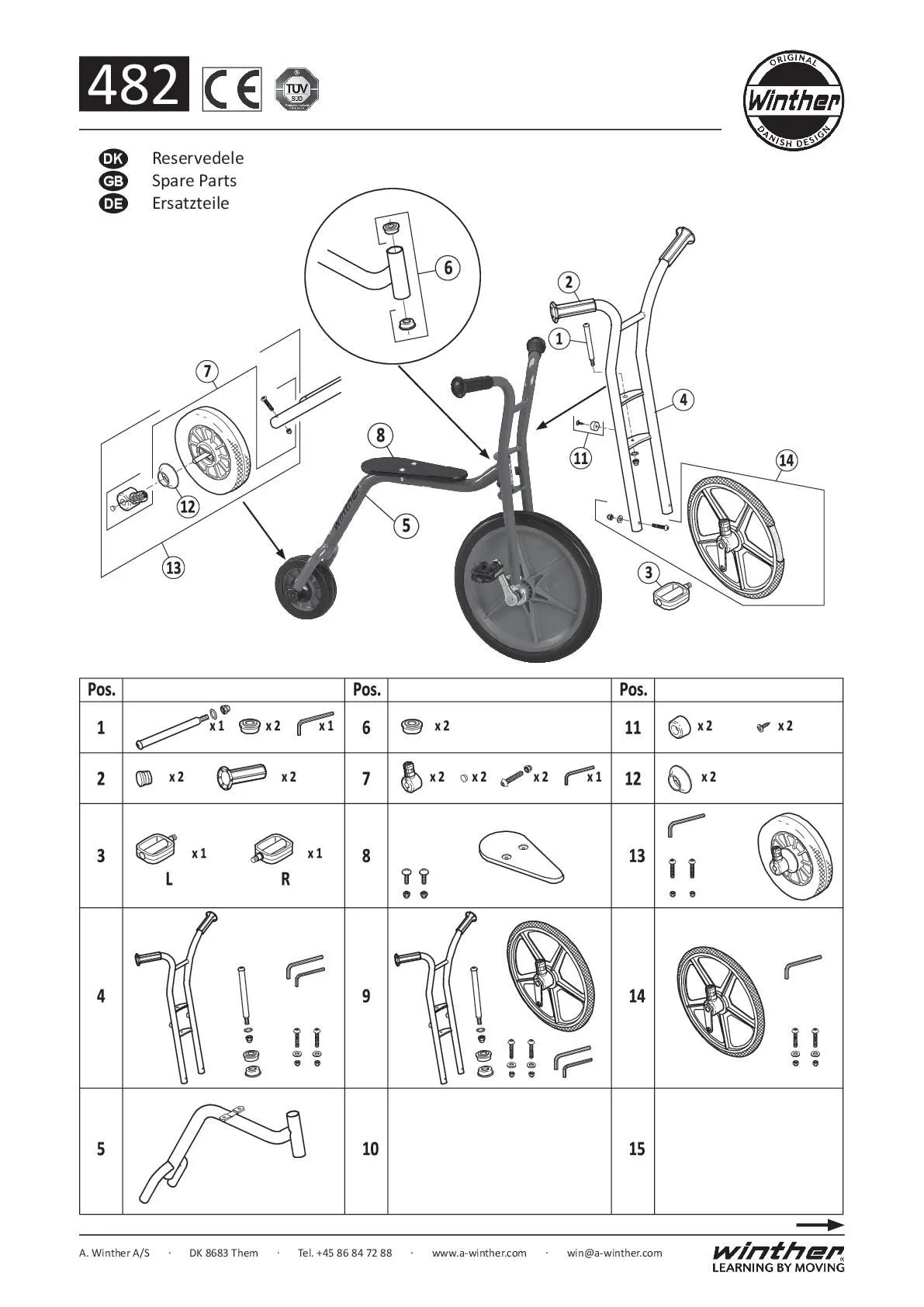 Pedalarm 2er Set (481)