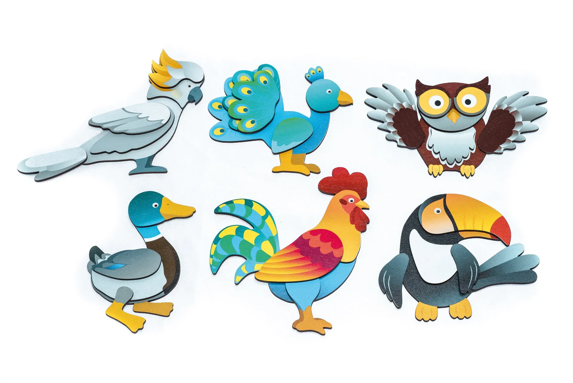 Magnetpuzzle "Vögel"_30168-Vögel_