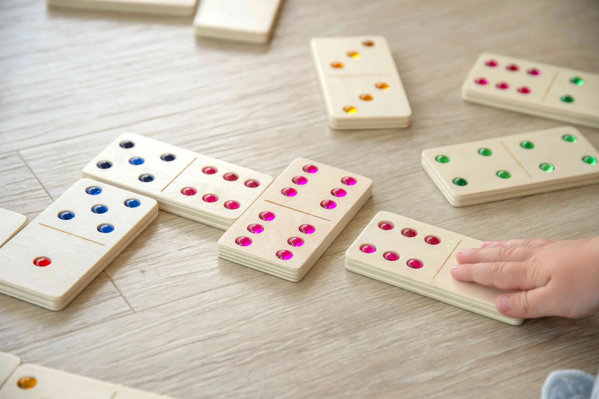 XL Holzdomino mit Edelsteinen_32015_