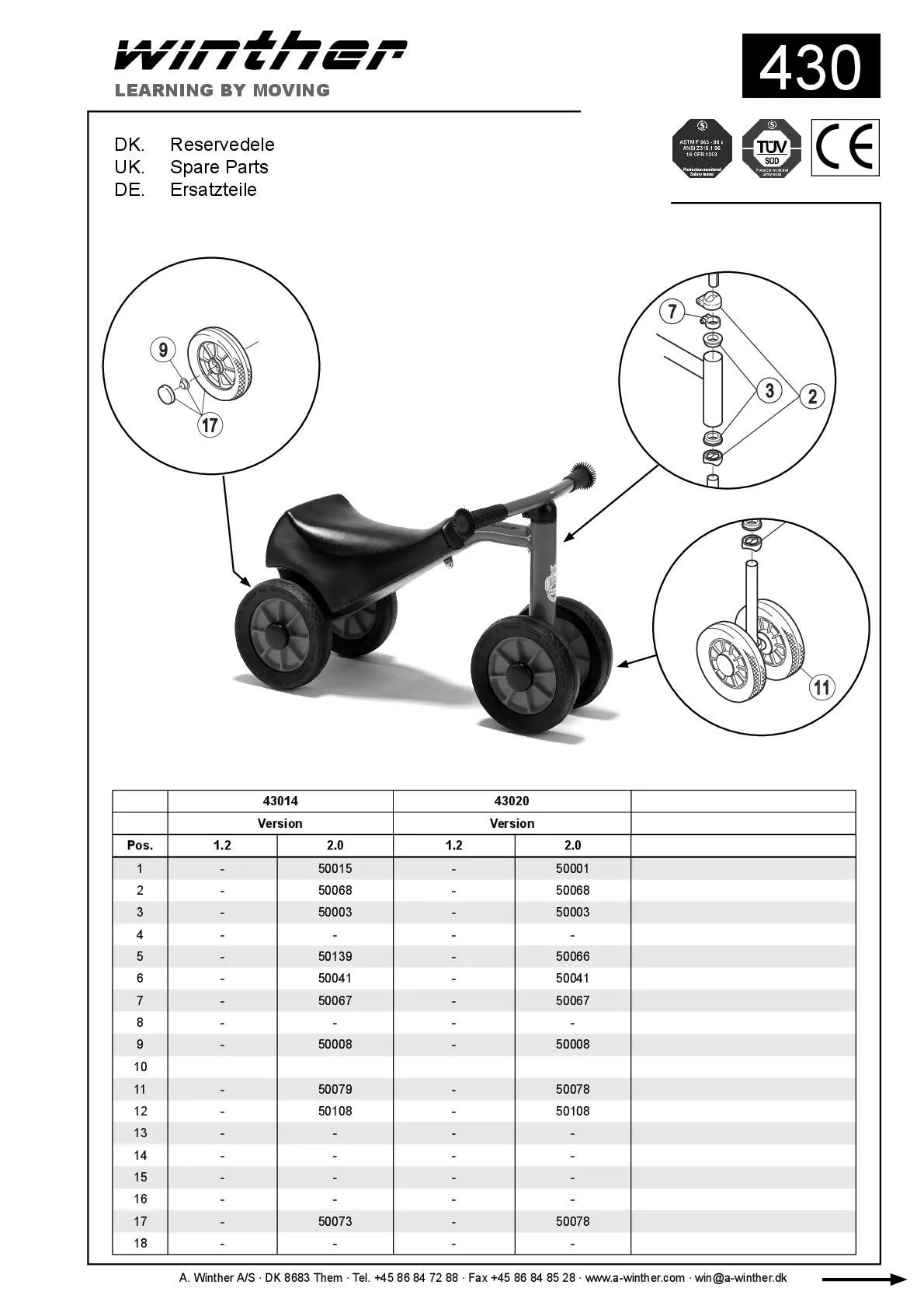 Winther MINI Safety Scooter | Winther