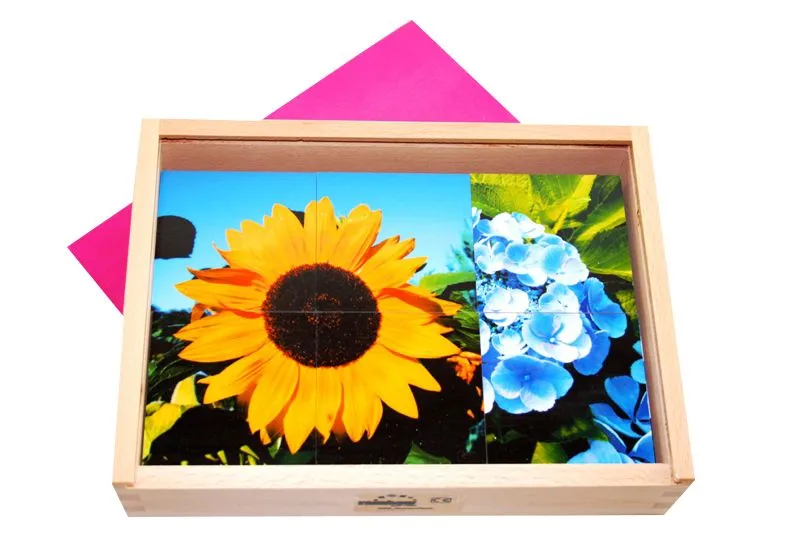 Puzzle "Blumen Vierer"