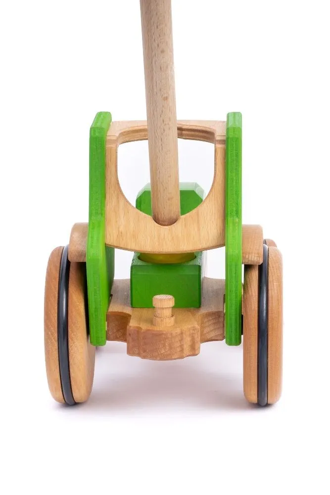 Holz Traktor mit Lenkstange | Dragon Toys