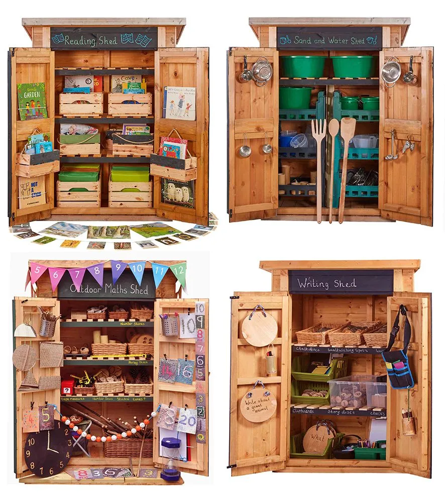 Outdoor-Schuppen-Set (4-teilig) | Cosy_CY-54499_