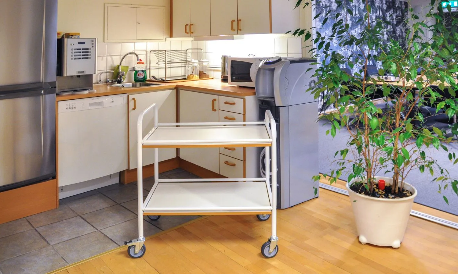 Tablettwagen | Servierwagen weiß | Kongamek_KM2005_