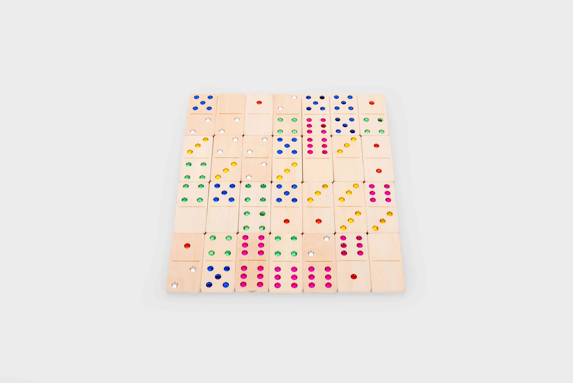 XL Holzdomino mit Edelsteinen_32015_