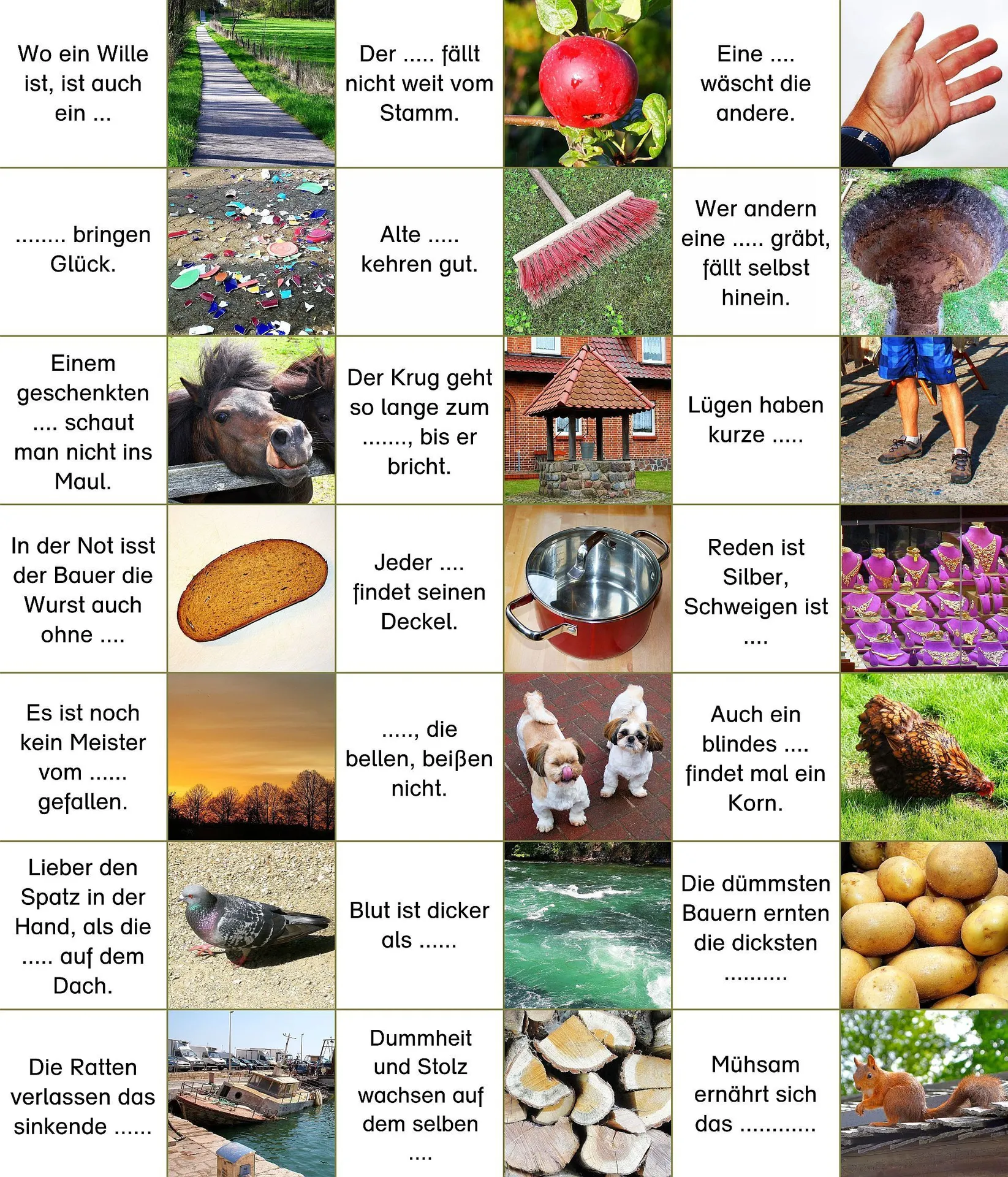 Memory für Senioren "Sprichwörter"_30229_