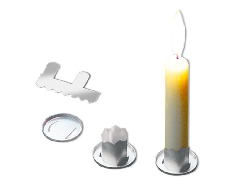 Kerzenhalter aus Metall, 100 Stück