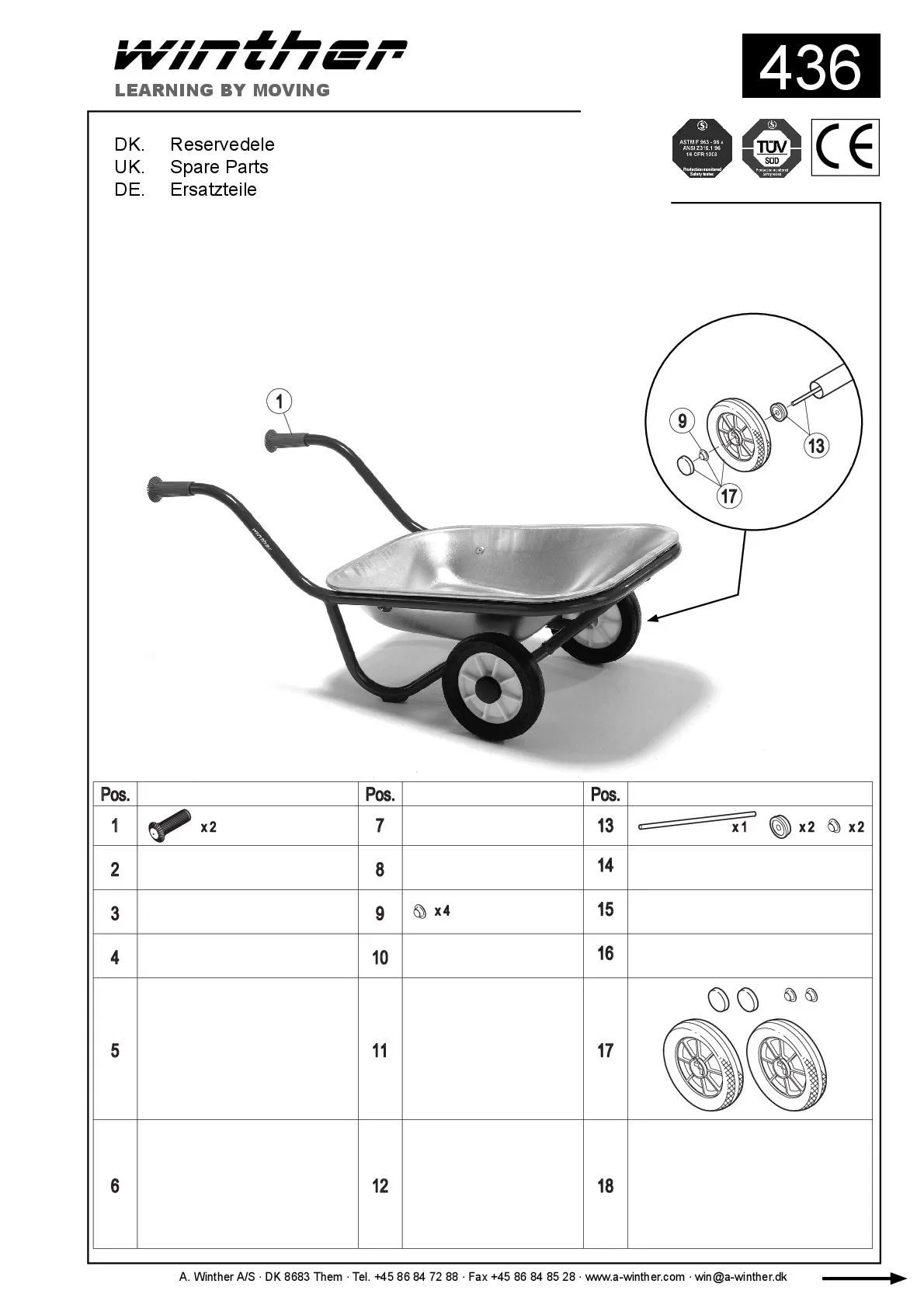 Winther MINI Schubkarre | Winther Schubkarre